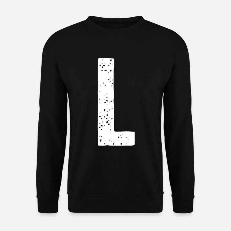 L Letter - Unisex Sweatshirt - black