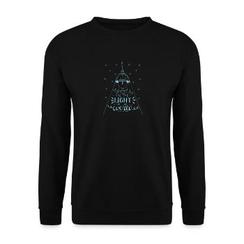 The Light Of The World Christian Religious - Unisex Sweatshirt - black - Front - Alina (178cm) & Michal (187cm)