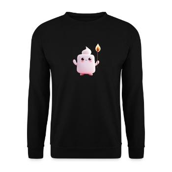 Marshmallow - Unisex Pullover - Schwarz - Vorne - Alina (178cm) & Michal (187cm)