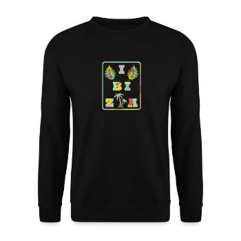 Logo d’Ibiza pour les fans d’Eivissa - Sweat-shirt Unisexe - noir - Devant - Alina (178cm) & Michal (187cm)