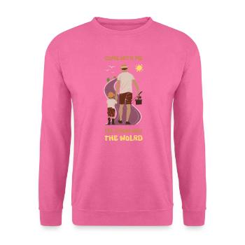 Viens avec moi - Sweat-shirt Unisexe - rose - Devant