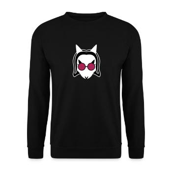 The Ekuroeil of Darkness - Unisex Sweatshirt - black - Front - Alina (178cm) & Michal (187cm)