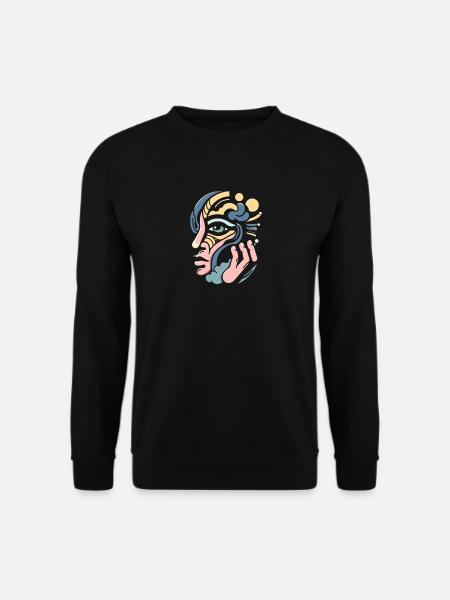 Visage onirique - Sweat-shirt Unisexe - noir