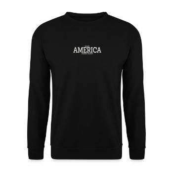 RENDRE L’AMÉRIQUE DOUCE À NOUVEAU - Sweat-shirt Unisexe - noir - Devant - Alina (178cm) & Michal (187cm)