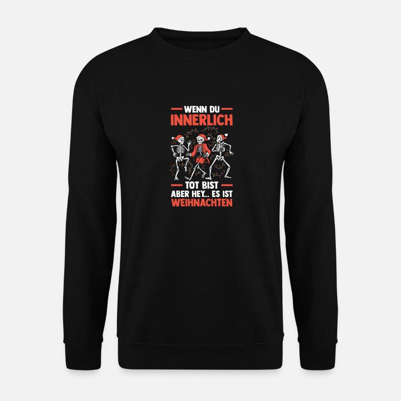 Weihnachtsmann Weihnachten - Unisex Pullover - Schwarz
