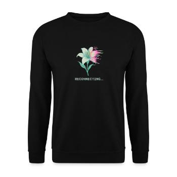 Reconnecting - Unisex Sweatshirt - black - Front - Alina (178cm) & Michal (187cm)