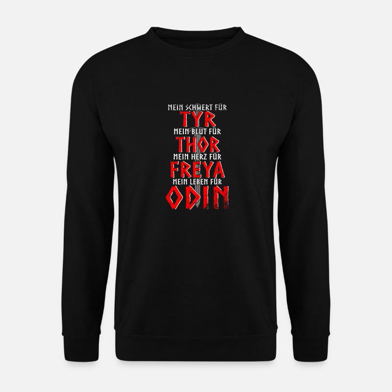Wikinger - Odin - Unisex Pullover - Schwarz
