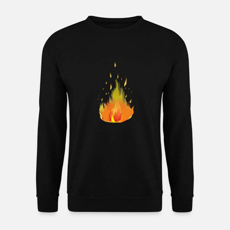 Flames Fire - Unisex Sweatshirt - black