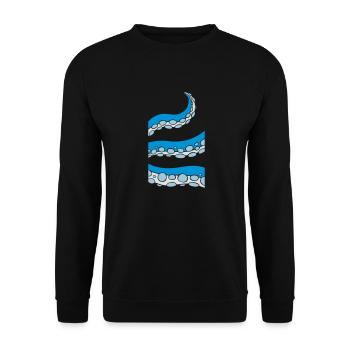 Tentacule de calmar - Sweat-shirt Unisexe - noir - Devant - Alina (178cm) & Michal (187cm)