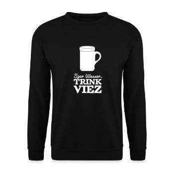 Viez Porz Trier Apfelwein Mosel Geschenk - Unisex Pullover - Schwarz - Vorne - Alina (178cm) & Michal (187cm)
