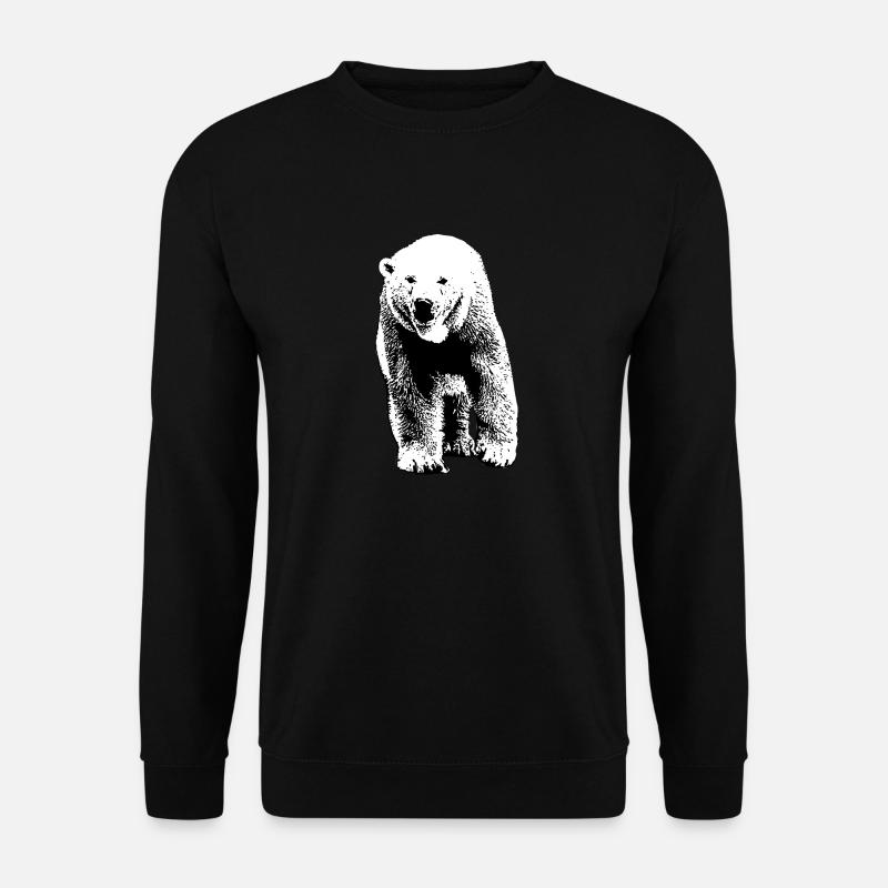 Polar Bear - Eisbär - Unisex Pullover - Schwarz