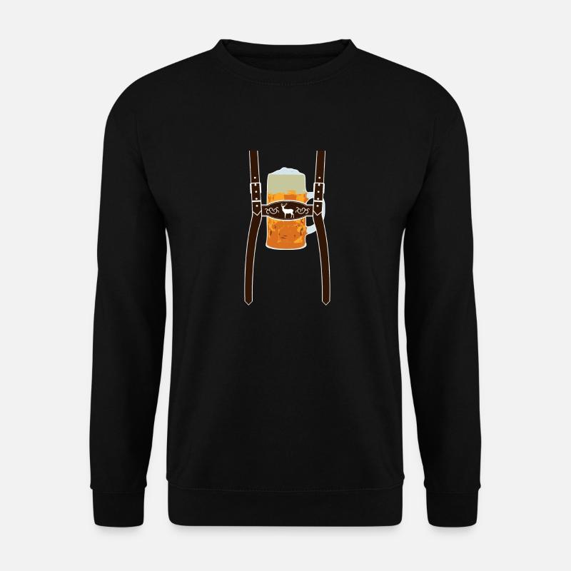Lederhose & Bier - Unisex Pullover - Schwarz