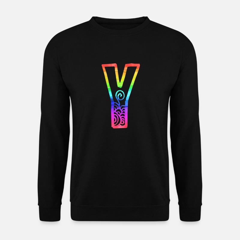 rainbow y - Unisex Sweatshirt - black