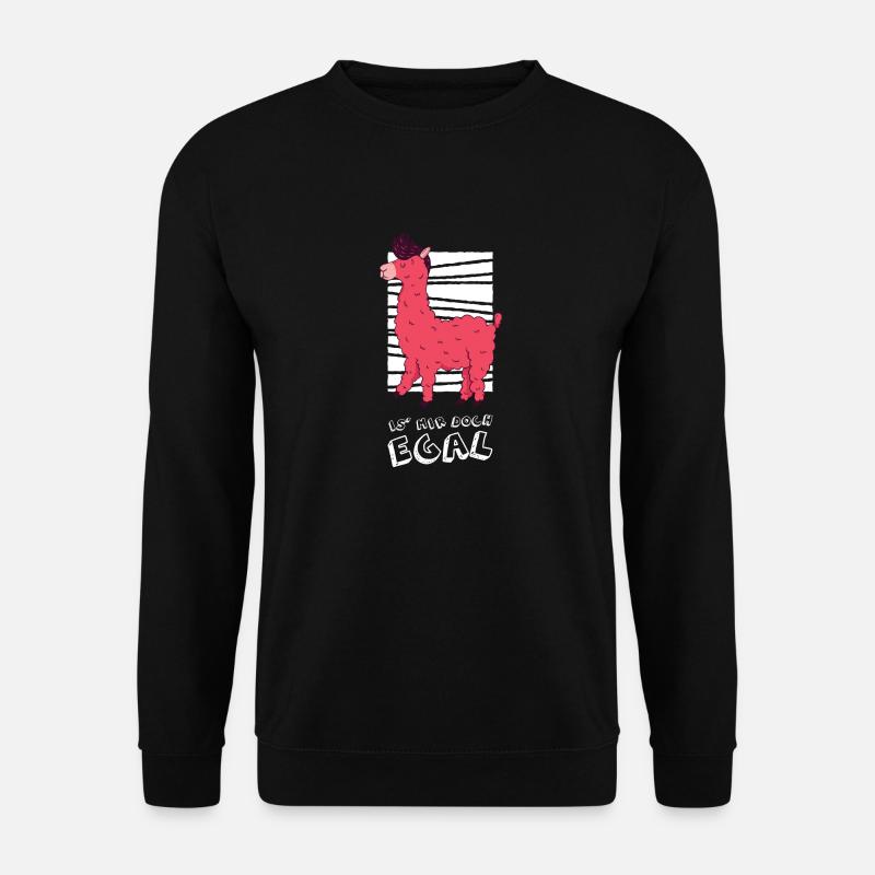 Lama je m'en fiche " - Sweat-shirt Unisexe - noir