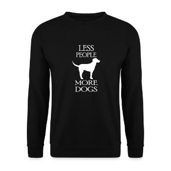 Chien chien - Sweat-shirt Unisexe - noir - Devant - Alina (178cm) & Michal (187cm)