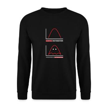 Data Analysis Data Technology Business Intelligence - Unisex Sweatshirt - black - Front - Alina (178cm) & Michal (187cm)