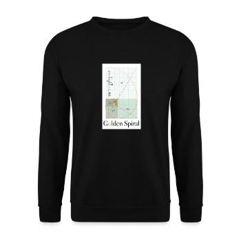 Goldene Spirale - Unisex Pullover - Schwarz - Vorne - Alina (178cm) & Michal (187cm)