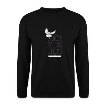 Foi confiance loyale - Sweat-shirt Unisexe - noir - Devant - Alina (178cm) & Michal (187cm)