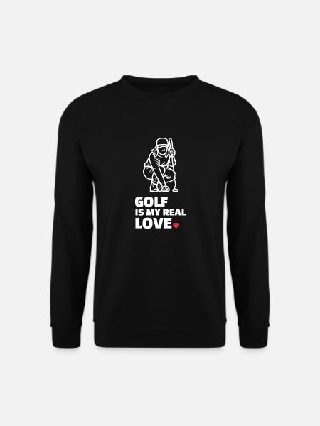 I love golf - Unisex Sweatshirt - black