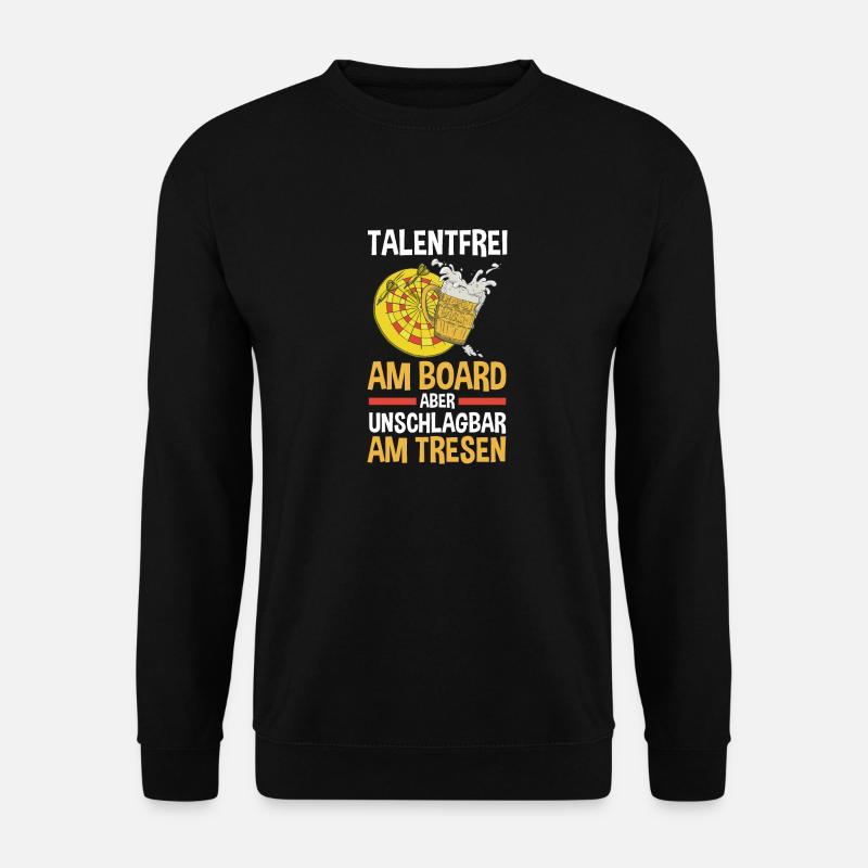 Dart Dartsspieler Darts - Unisex Pullover - Schwarz