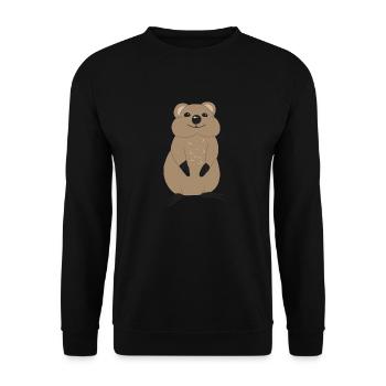 Quokka - Sweat-shirt Unisexe - noir - Devant - Alina (178cm) & Michal (187cm)