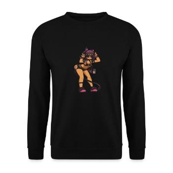 Cat Cosplay - Unisex Sweatshirt - black - Front - Alina (178cm) & Michal (187cm)