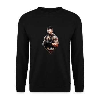 MMA - Unisex Pullover - Schwarz - Vorne - Alina (178cm) & Michal (187cm)