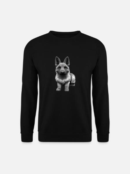 Puppy German Shepherd Dog Owner - Unisex Sweatshirt - black