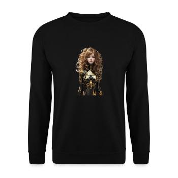 Anime - Unisex Sweatshirt - black - Front - Alina (178cm) & Michal (187cm)