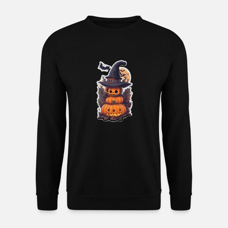 Helloween Kürbis Monster - Unisex Pullover - Schwarz