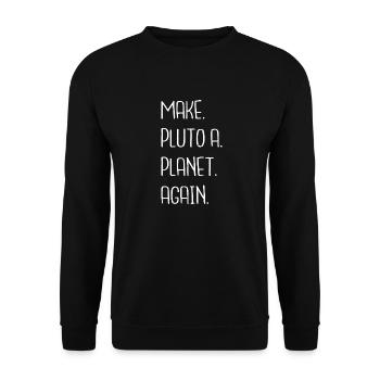 blague de voyage de l’espace croire blagues vaisseau spatial - Sweat-shirt Unisexe - noir - Devant - Alina (178cm) & Michal (187cm)