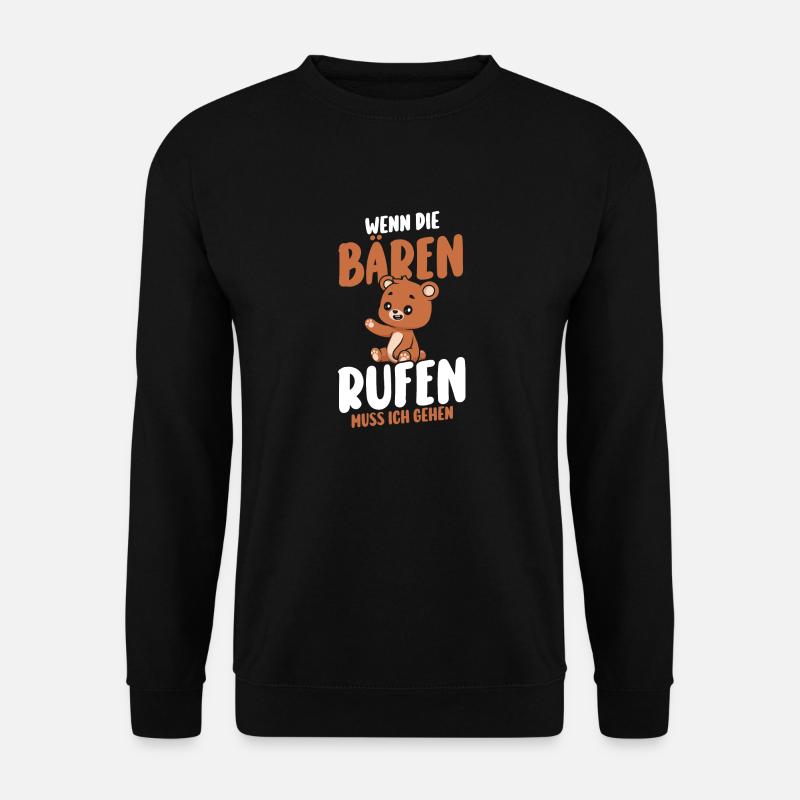 Braunbär Bär - Unisex Pullover - Schwarz