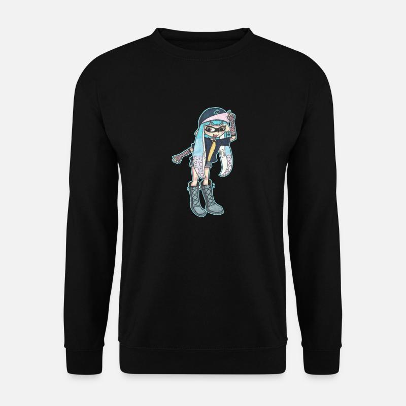 Inkling Mädchen | Blau | Splatoon - Unisex Pullover - Schwarz