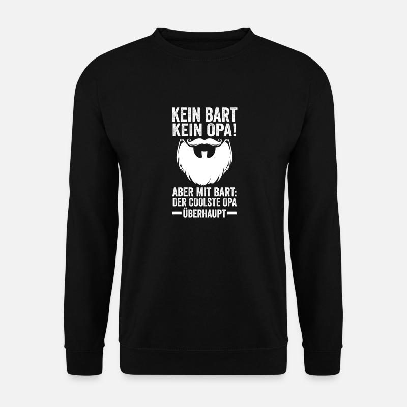 Opa Mit Bart - Unisex Pullover - Schwarz