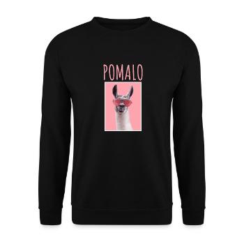 POMALO MAJICA - Unisex Pullover - Schwarz - Vorne - Alina (178cm) & Michal (187cm)