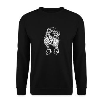 Crâne de hors-la-loi Gangs d’autoroutes Mort de motard - Sweat-shirt Unisexe - noir - Devant - Alina (178cm) & Michal (187cm)