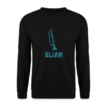 Brass band Elijah - Unisex Sweatshirt - black - Front - Alina (178cm) & Michal (187cm)