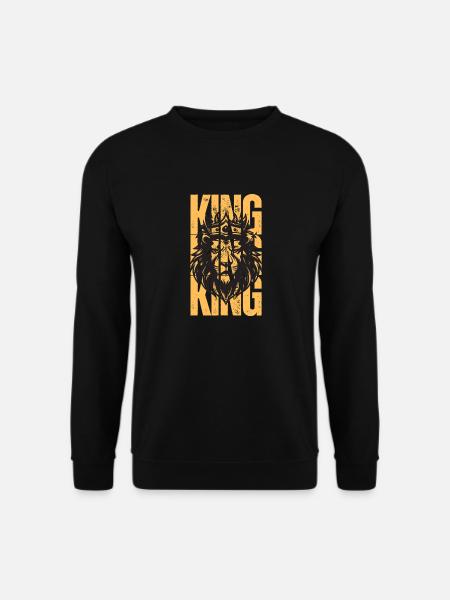 König Löwe - Unisex Pullover - Schwarz