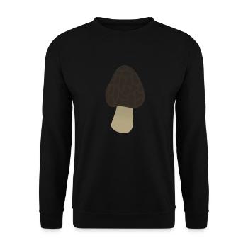 Morille - Sweat-shirt Unisexe - noir - Devant - Alina (178cm) & Michal (187cm)