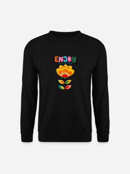 Enjoy life - Unisex Sweatshirt - black