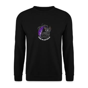Kelpie Galaxy - Schwarz - Unisex Pullover - Schwarz - Vorne - Alina (178cm) & Michal (187cm)
