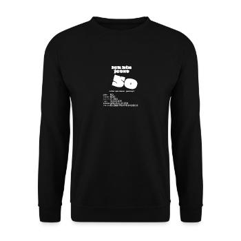 Runder Geburtstag Ich bin jetzt 50 - Unisex Pullover - Schwarz - Vorne - Alina (178cm) & Michal (187cm)