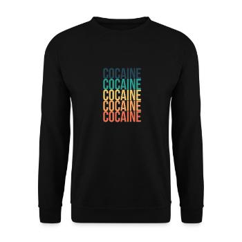 Cadeau de drogue de cocaïne - Sweat-shirt Unisexe - noir - Devant - Alina (178cm) & Michal (187cm)