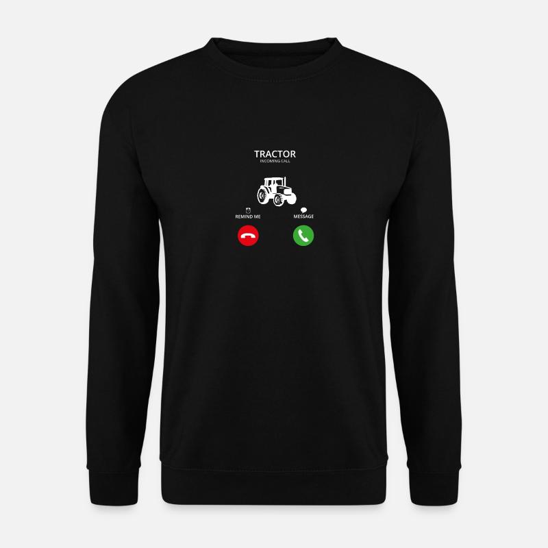 Call Mobile Anruf tractor traktor landwirt - Unisex Pullover - Schwarz