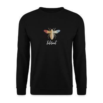 Rétro Bee Tolerant Biene Be Tolerant - Sweat-shirt Unisexe - noir - Devant - Alina (178cm) & Michal (187cm)