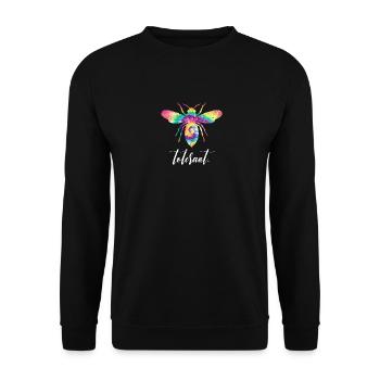 Tie Dye Bee Tolerant Biene Be Tolerant - Sweat-shirt Unisexe - noir - Devant - Alina (178cm) & Michal (187cm)