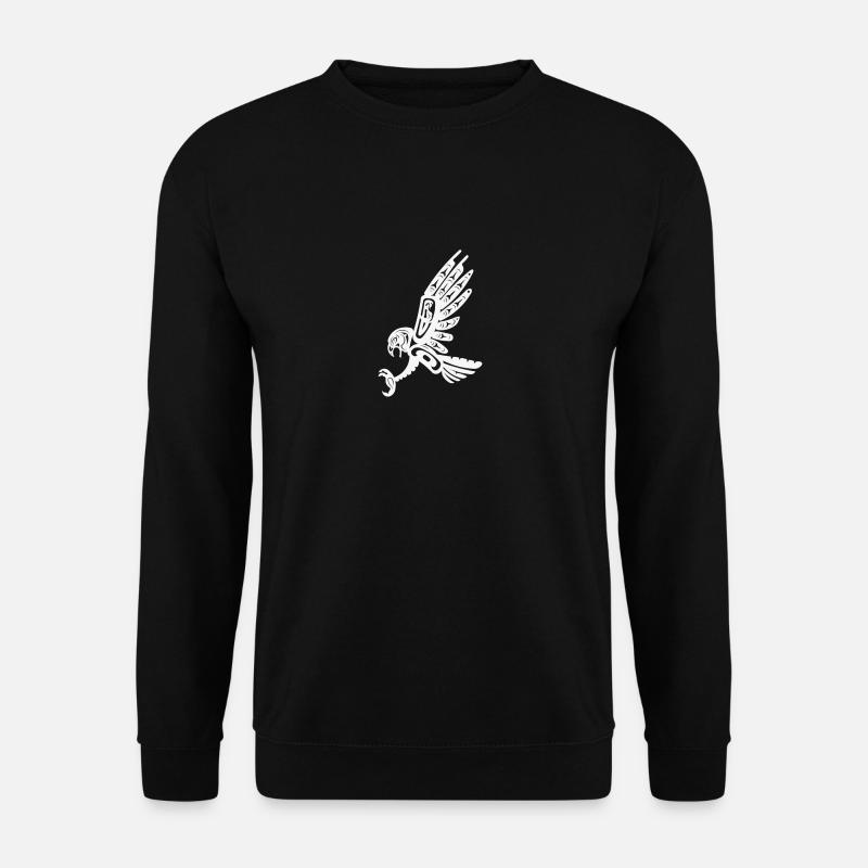 Totemfalke weiß - Unisex Pullover - Schwarz