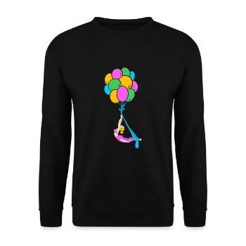 Aerial Yoga Air Yoga - Unisex Pullover - Schwarz - Vorne - Alina (178cm) & Michal (187cm)