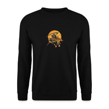Halloween knight - Unisex Sweatshirt - black - Front - Alina (178cm) & Michal (187cm)