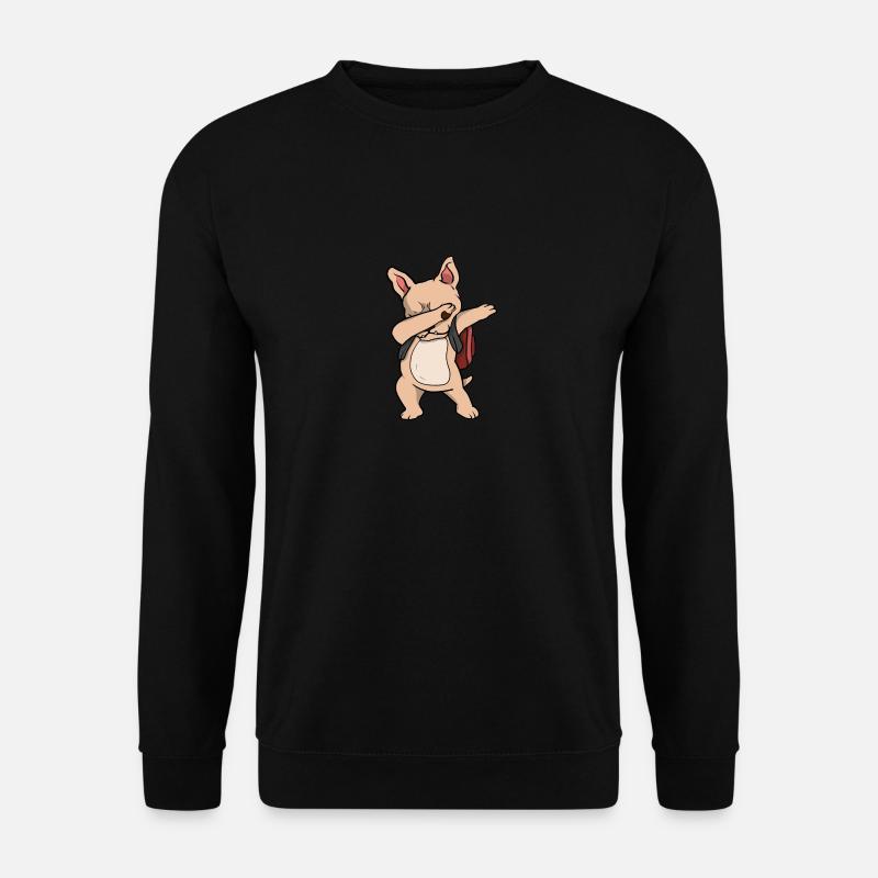 Französische Bulldogge Schule - Unisex Pullover - Schwarz
